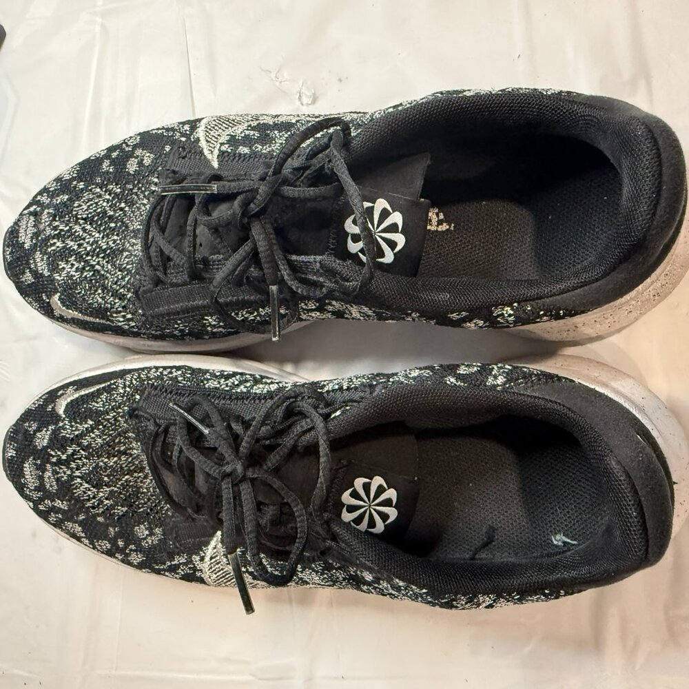 Size 10 - Nike SuperRep Go 3 Flyknit Next Nature Black White W